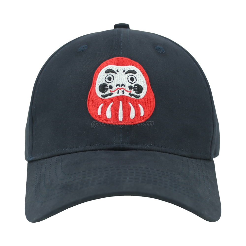 日本でのホットセールブラシをかけた綿のツイルファブリックエラスティックスウェットバンドフルバックスポーツキャップとカスタムロゴデザインの帽子